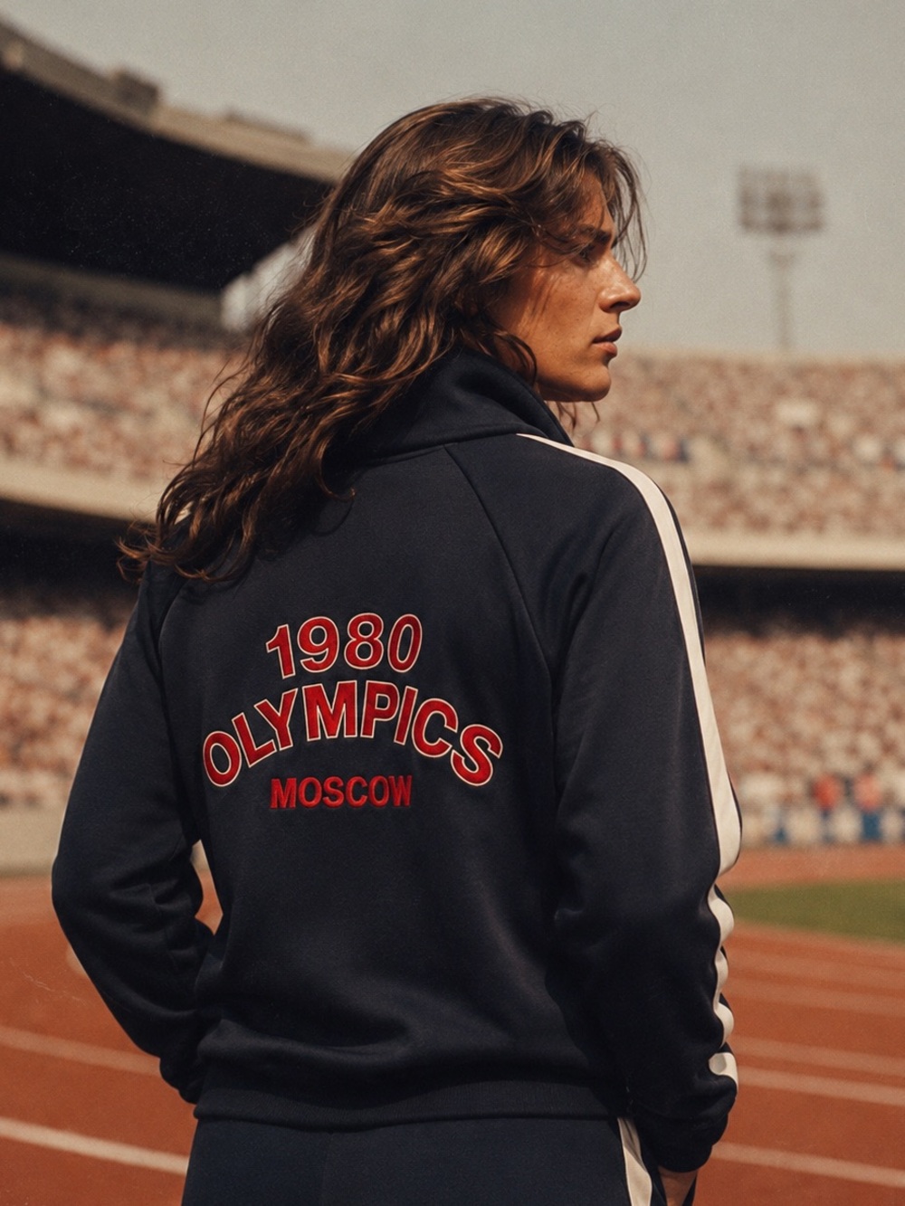 Vintage 1980 Olympics Moscow Track Jacket